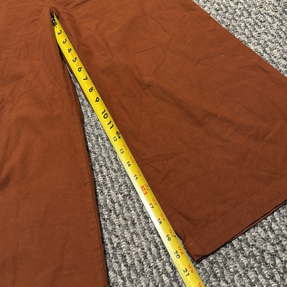 good luck gem rust brick cropped wide leg pants - Picture 3 of 9